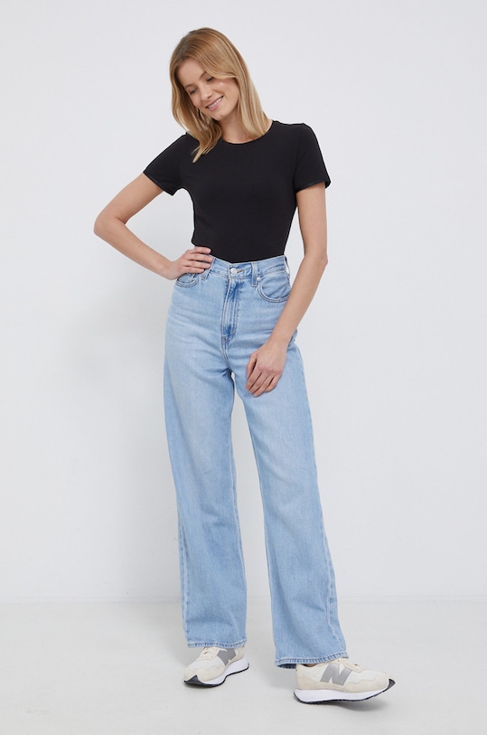 Calvin Klein Tricou K20K203465.PPYY negru SS22