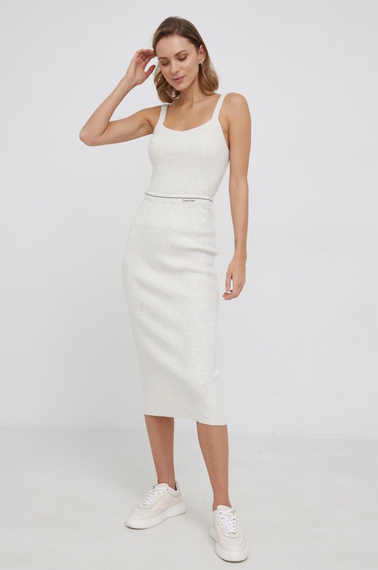Топ с вълна Calvin Klein K20K203478.PPYY бежов SS22