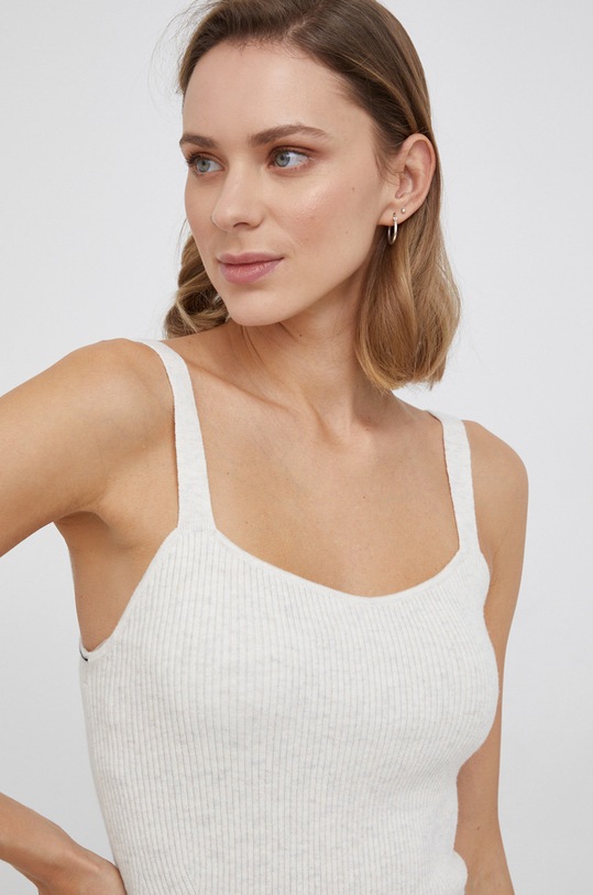 Топ с вълна Calvin Klein K20K203478.PPYY бежов