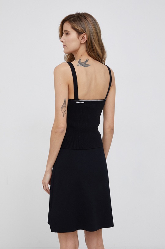 Oblečení Top s příměsí vlny Calvin Klein K20K203478.PPYY černá