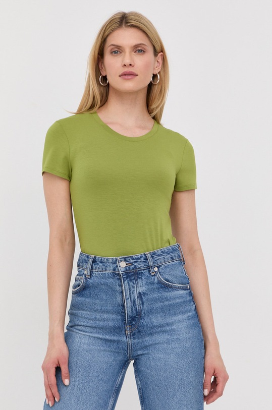 Patrizia Pepe t-shirt aplikacja zielony 8M1419.J013