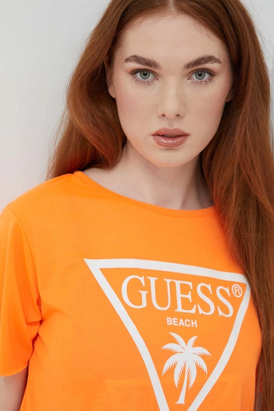 Дрехи Тениска Guess E02I01.KB9I0 оранжев