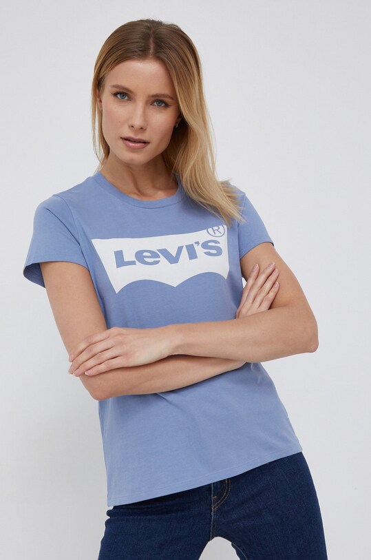 Levi's T-shirt bawełna fioletowy 17369.1746