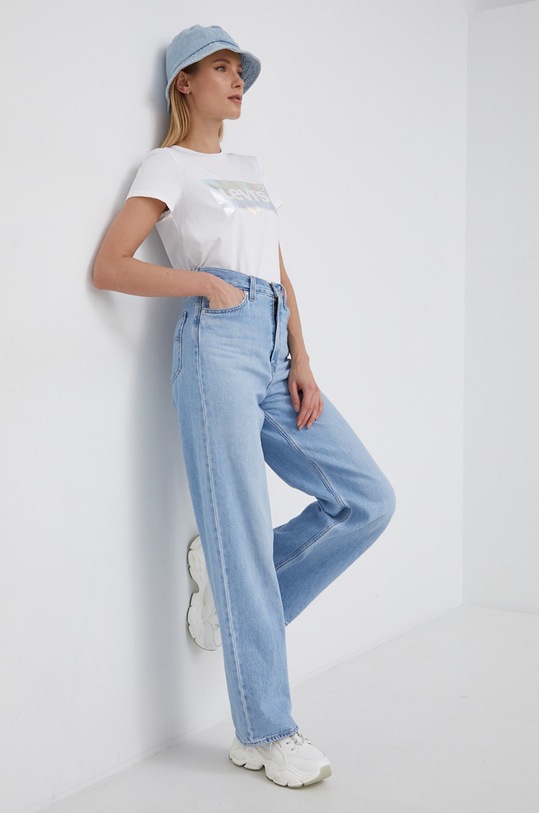 Levi's T-shirt bawełniany bawełna biały 17369.1749