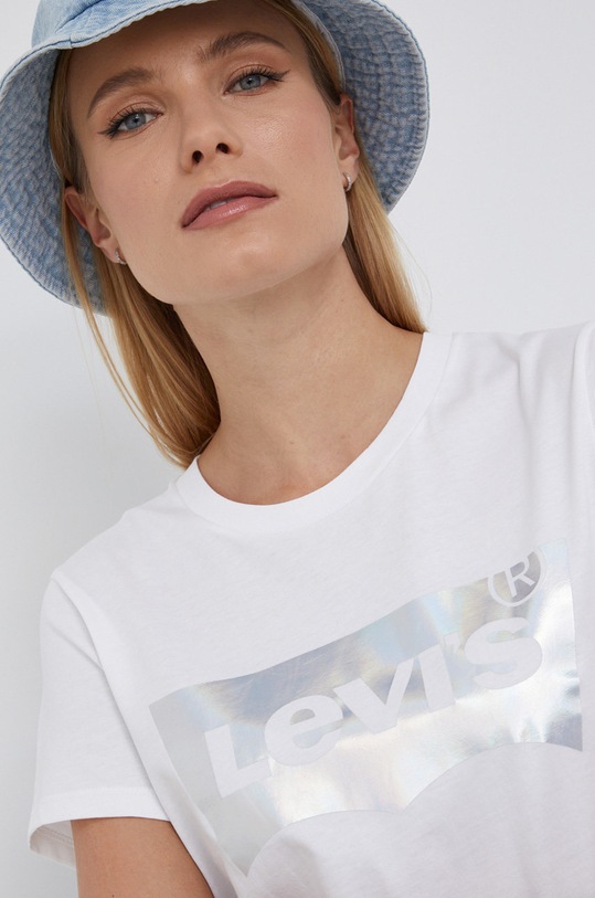 Levi's T-shirt bawełniany biały 17369.1749