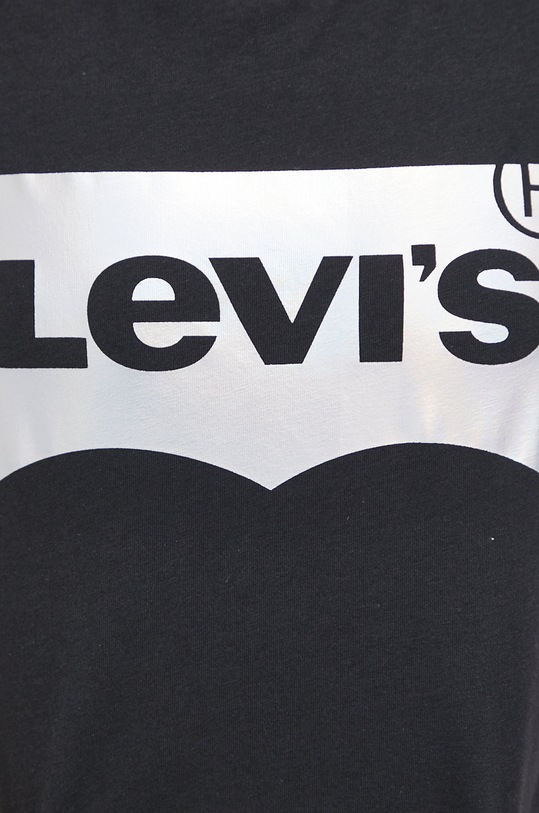 Βαμβακερό μπλουζάκι Levi's 17369.1750 μαύρο