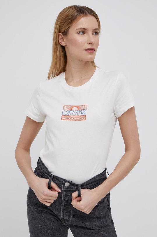 Levi's pamut póló pamut bézs 17369.1752