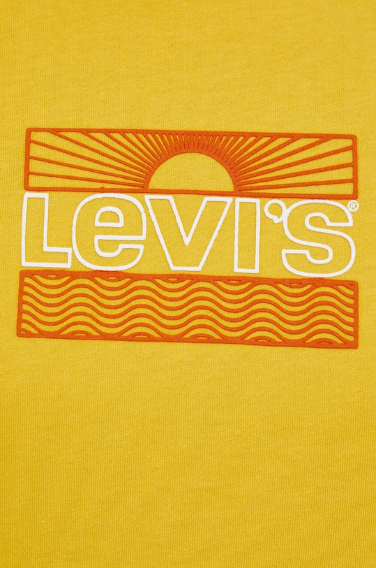 Levi's t-shirt bawełniany 17369.1753 żółty