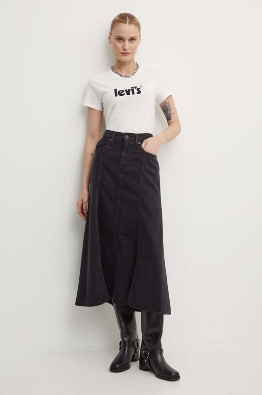 Levi's tricou din bumbac 17369.1755 alb SS22