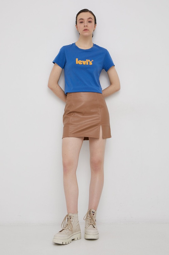 Bavlněné tričko Levi's 17369.1757 modrá SS22