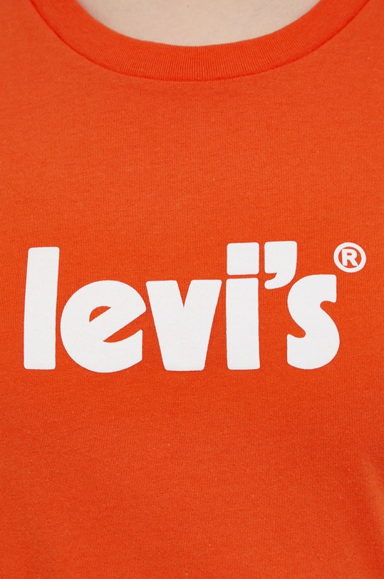 Levi's βαμβακερό μπλουζάκι 17369.1758 πορτοκαλί