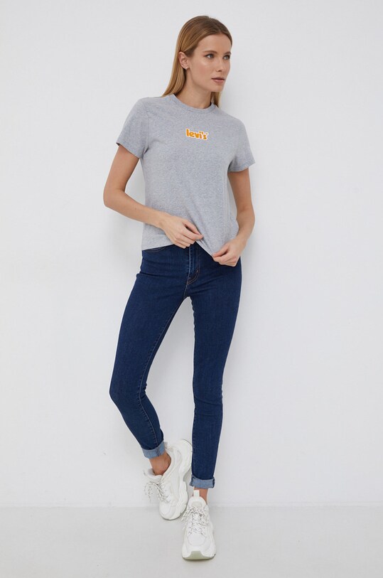 Levi's Tricou din bumbac A2226.0000 gri SS22