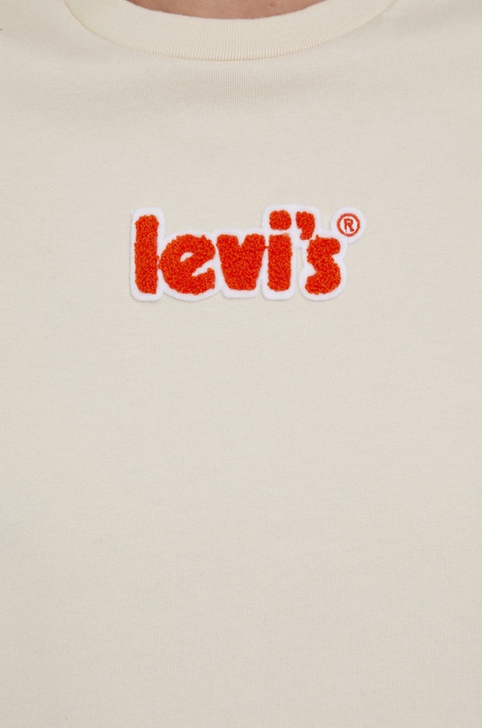 Bavlněné tričko Levi's A2226.0001 béžová