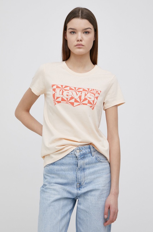 Levi's tricou din bumbac 17369.1836 portocaliu SS22