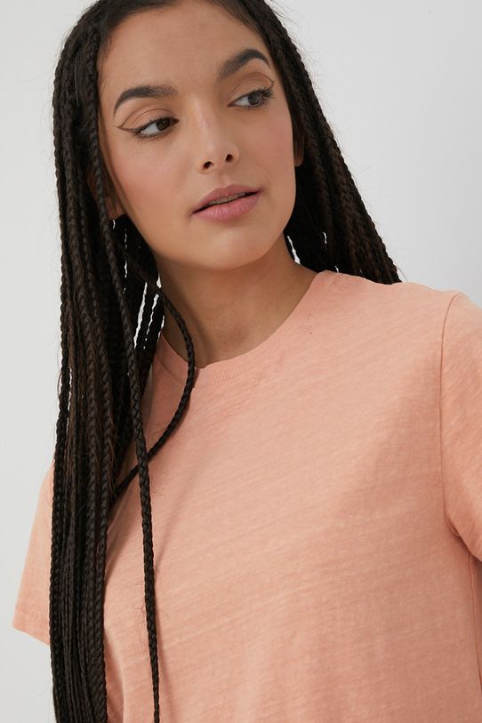 Levi's t-shirt bawełniany bawełna pomarańczowy A1712.0010