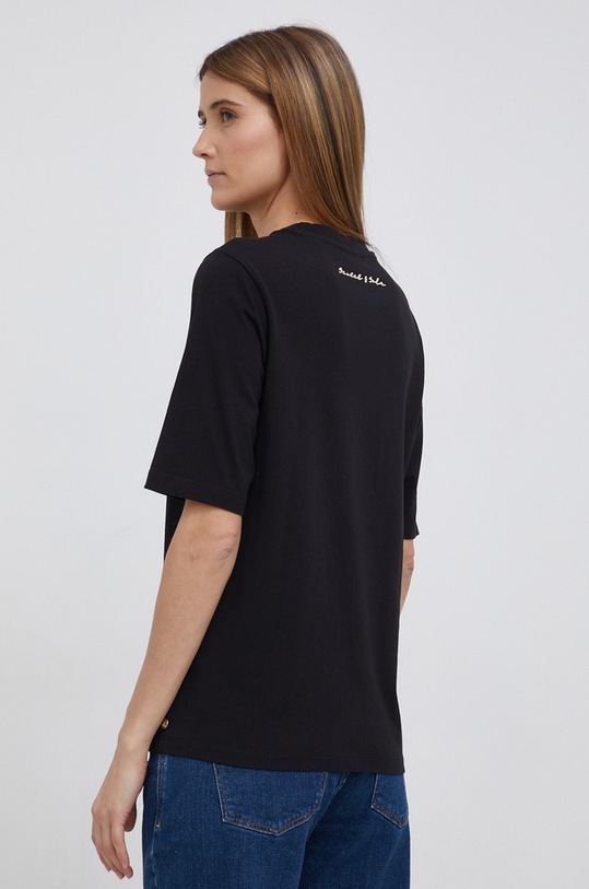 Îmbrăcăminte Scotch & Soda Tricou din bumbac 165786 negru