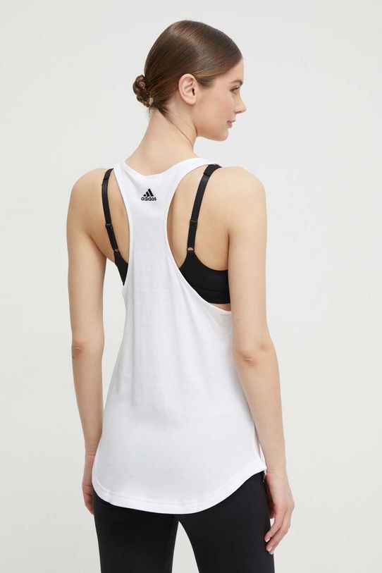 Ρούχα Βαμβακερό Top adidas GL0567 GL0567 λευκό