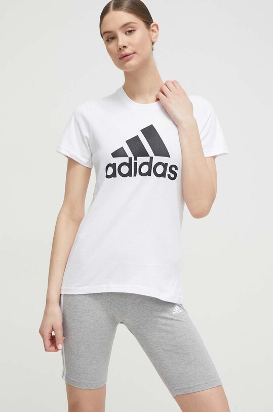 adidas tricou din bumbac GL0649 alb GL0649