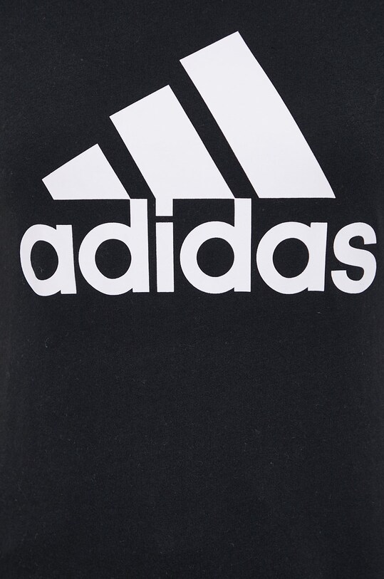 Хлопковая футболка adidas GL0722 чёрный