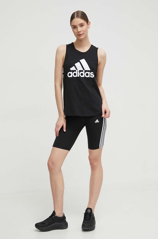 adidas top din bumbac GS1359 GS1359 negru AW22