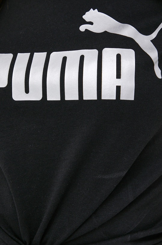 Puma bombažna majica 848303 črna