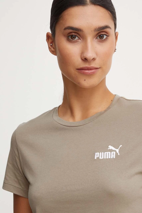 Puma t-shirt bawełniany zielony 848331