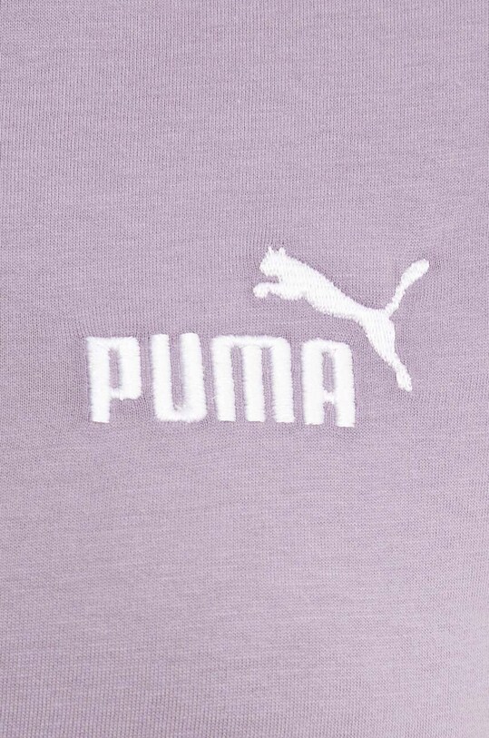 Хлопковая футболка Puma 848331 фиолетовой