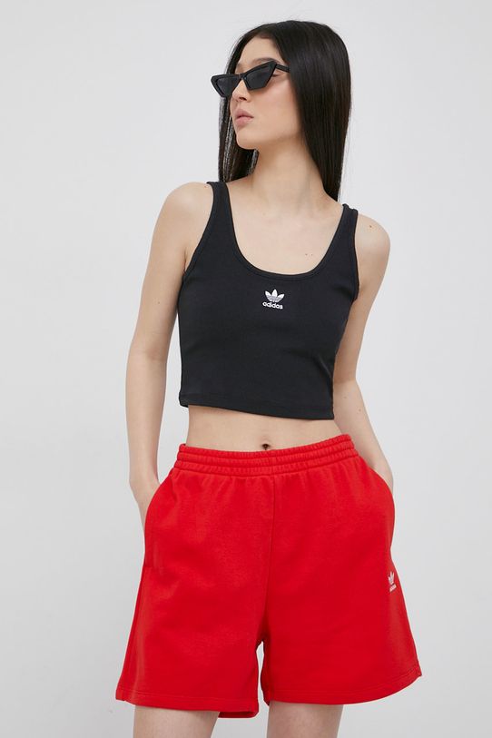 Top adidas Originals natpis crna HF3399