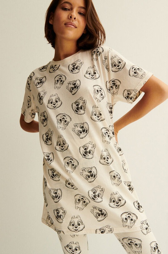 Undiz Tricou Chip 'n dale cu modele bej 652968282