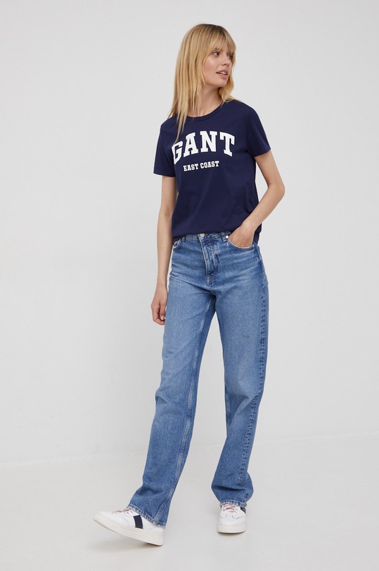 Gant t-shirt bawełniany 4200233 4200233 granatowy ZW22