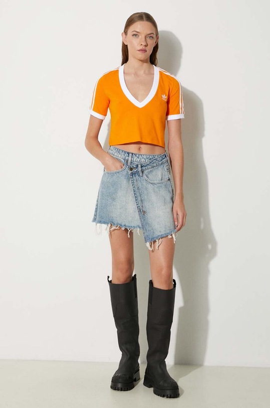 adidas Originals tricou Adicolor HC2029 HC2029 portocaliu SS22