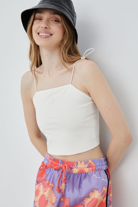 Top adidas Originals Trefoil Moments λείο μπεζ HF1988