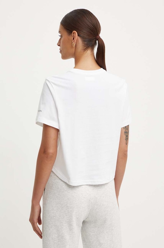 Odzież Columbia t-shirt bawełniany North Cascades 1930051 biały