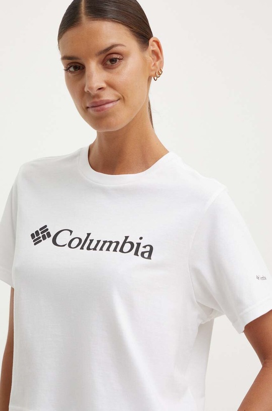 Columbia t-shirt bawełniany North Cascades biały 1930051