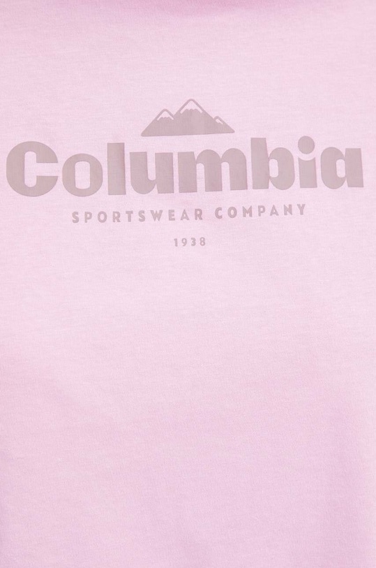 Bavlněné tričko Columbia North Cascades 1930051 růžová