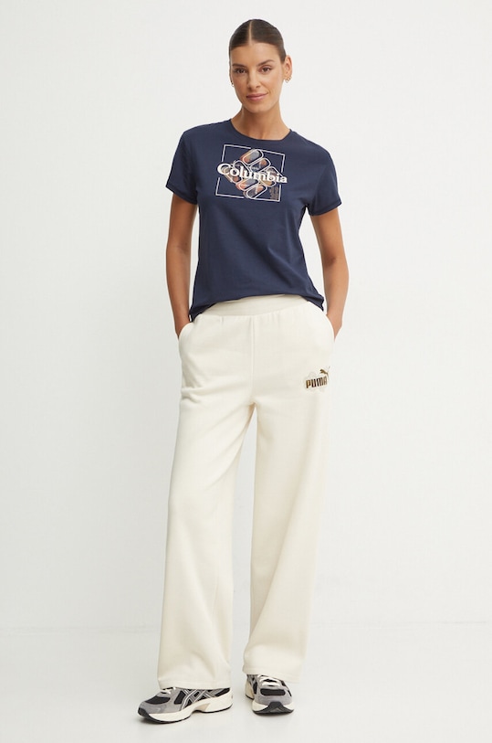 Спортивная футболка Columbia Sun Trek SS Graphic 1931753. тёмно-синий AW24