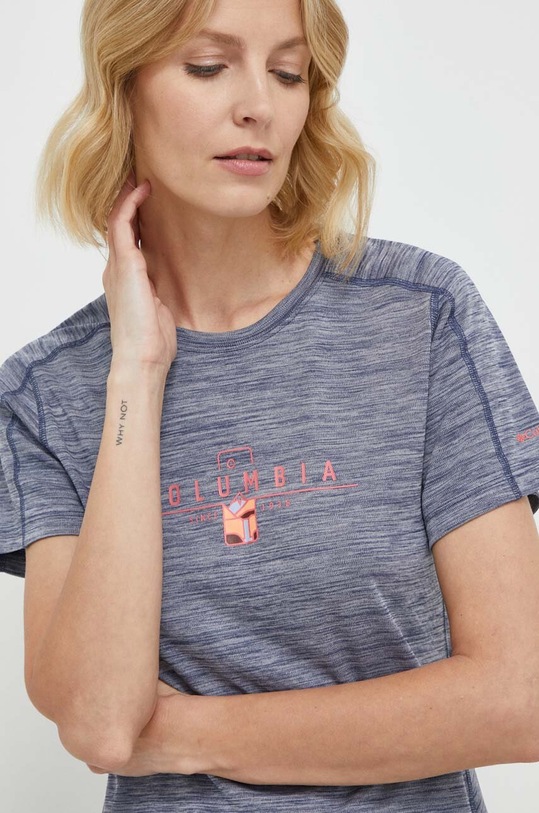 Спортивна футболка Columbia Zero Rules Graphic блакитний 1991583
