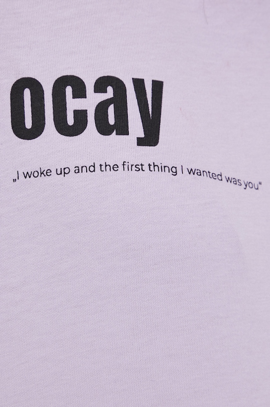 OCAY T-shirt bawełniany 221210320521.521 fioletowy