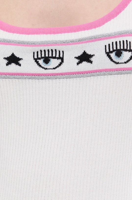 Chiara Ferragni top 72CBFM08 alb