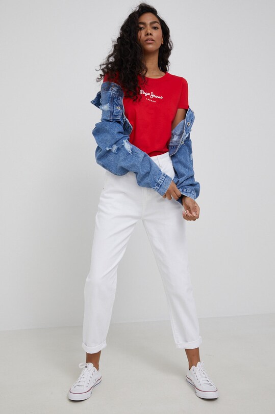Футболка Pepe Jeans New Virginia Ss N PL505202.255 червоний SS22