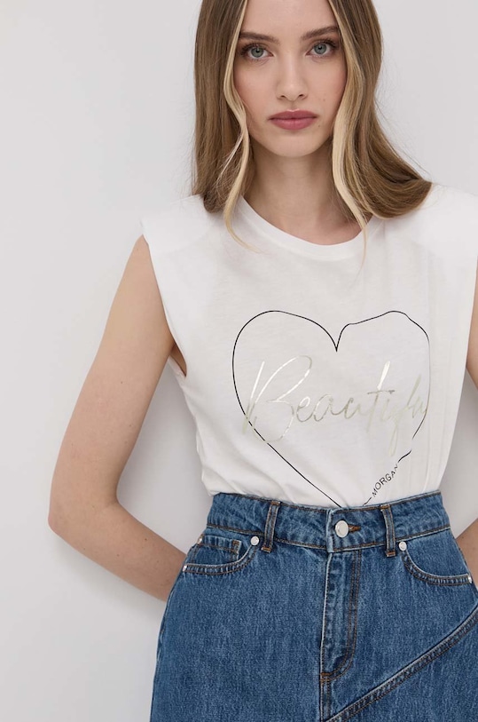 Morgan t-shirt pozostałe biały 221.DFUL