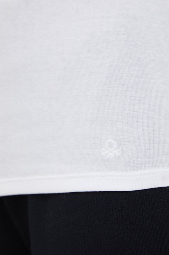 Pamučni top United Colors of Benetton 3GA2E8397.101 bijela