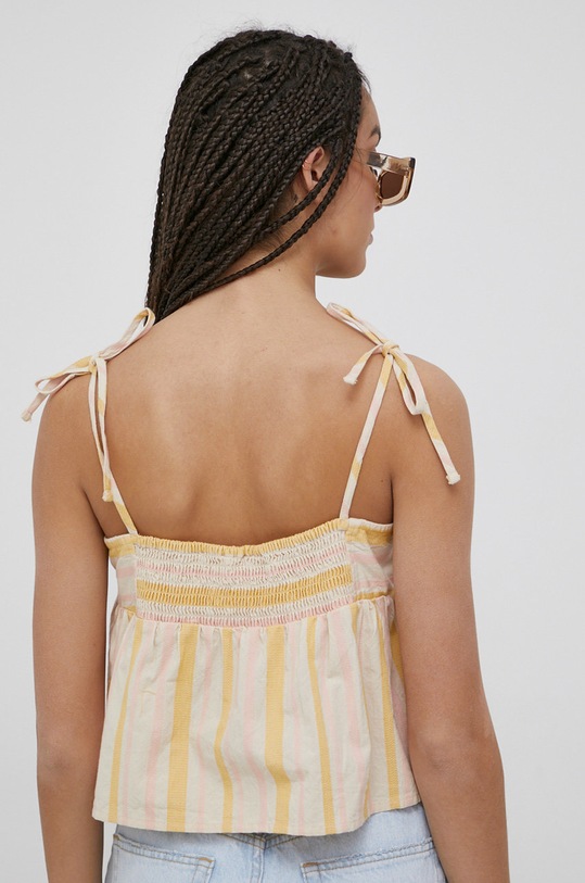 Îmbrăcăminte Roxy bluza din bumbac ERJWT03520 bej