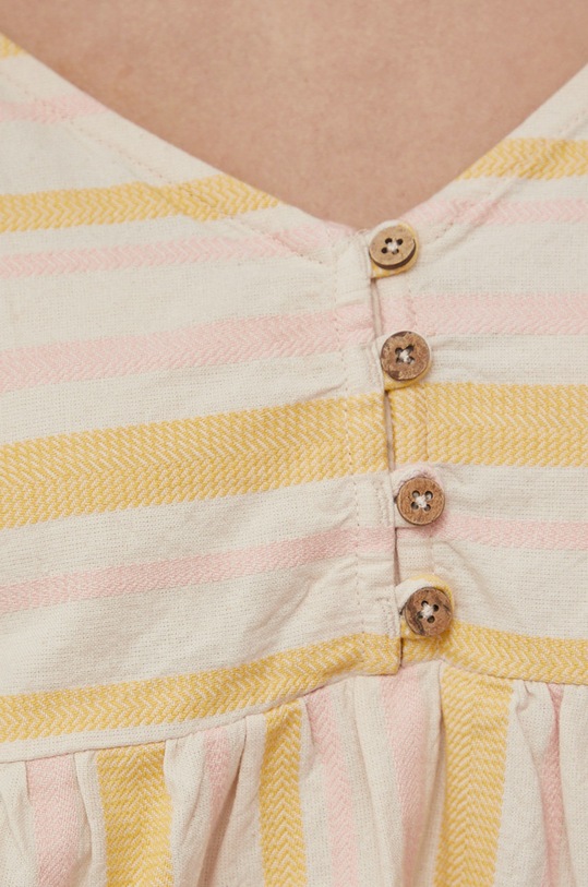 Roxy bluza din bumbac ERJWT03520 bej