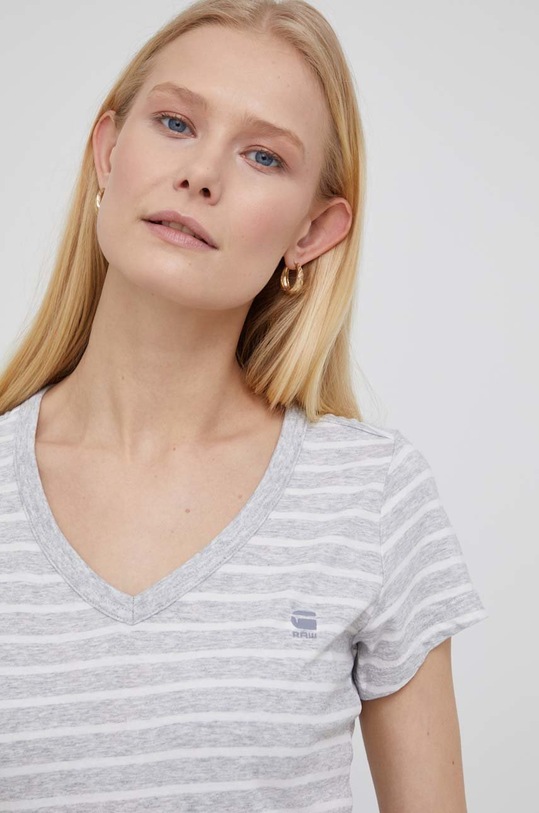 G-Star t-shirt bawełniany D21314.C483 szary D21314.C483