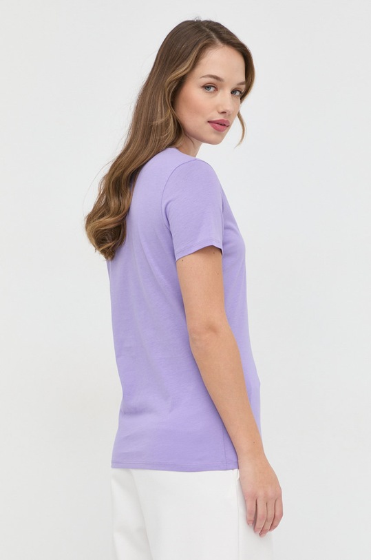 Дрехи Памучна тениска BOSS 50468356 виолетов