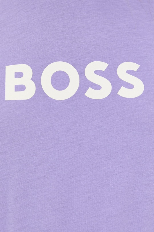Bavlněné tričko BOSS 50468356 fialová