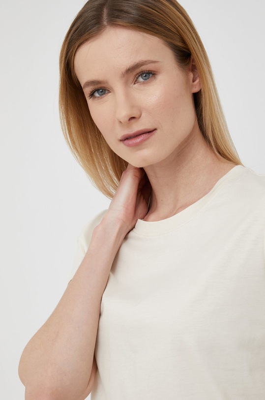 Calvin Klein tricou din bumbac bej K20K204353.PPYY