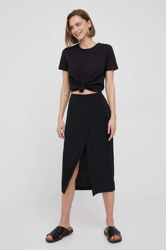 Calvin Klein t-shirt bawełniany K20K204353.PPYY czarny AW22