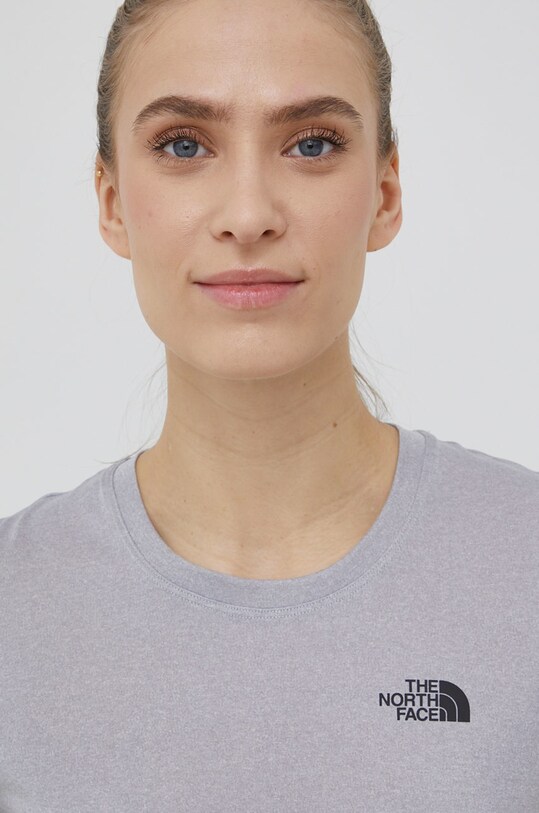 The North Face tricou sport Reaxion gri NF00CE0TDYX1